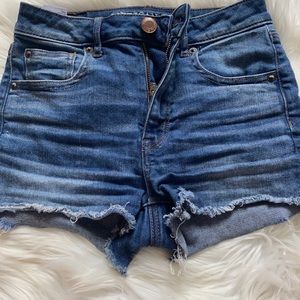 American eagle blue jean shorts